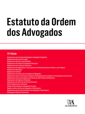 cover image of Estatuto da Ordem dos Advogados--15ª Edição